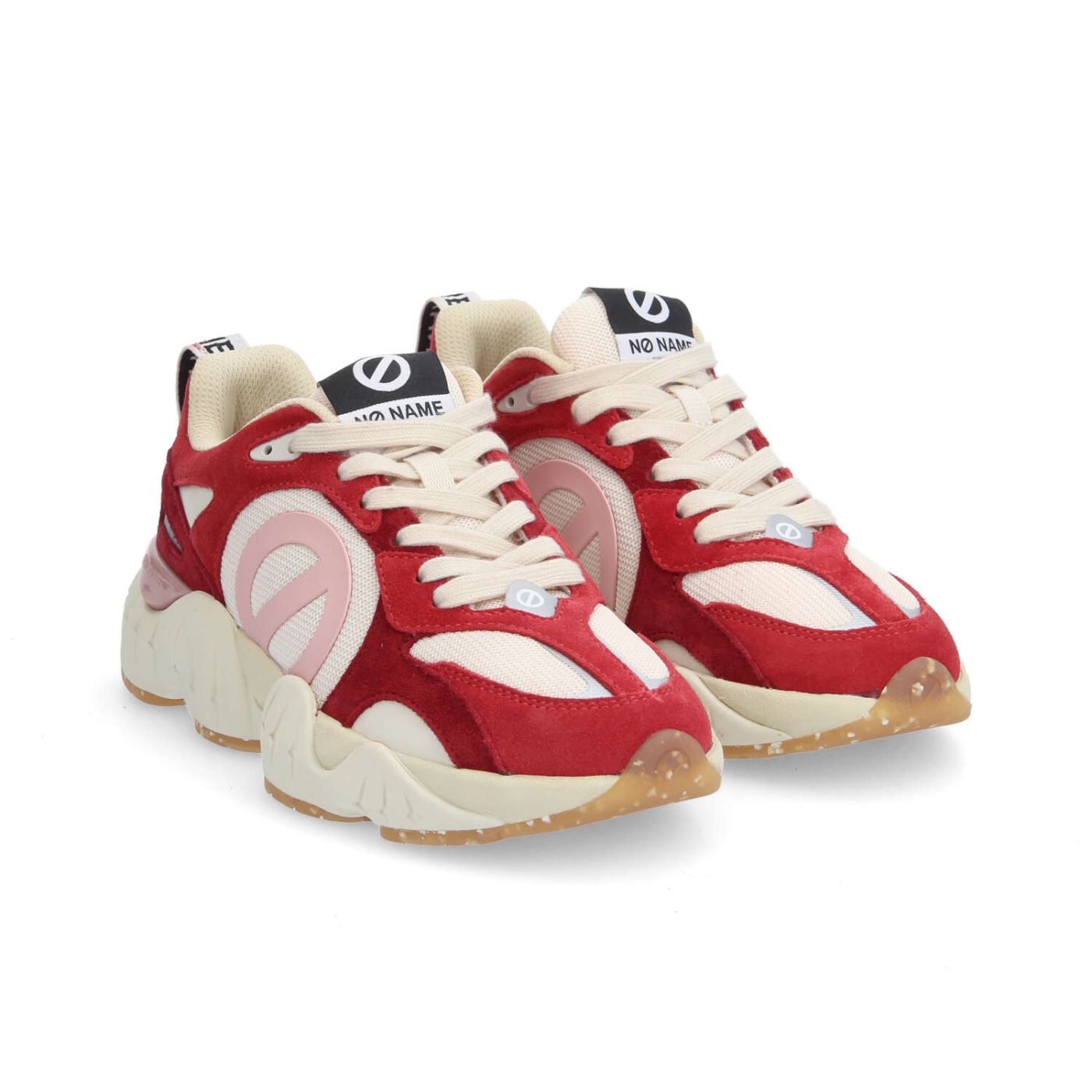 KRAZEE RUNNER W - SUEDE/KNIT/SUED - RED/OFF WHITE